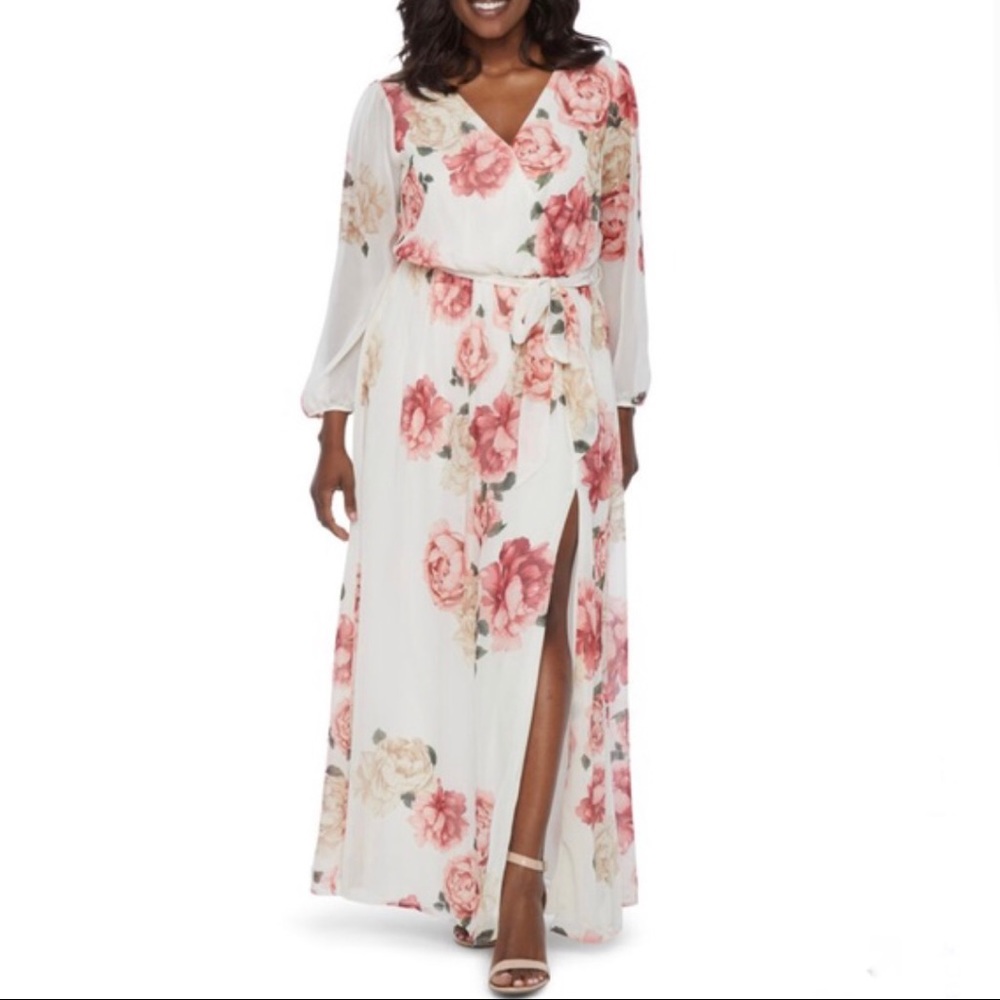 Premier Amour floral maxi dress.